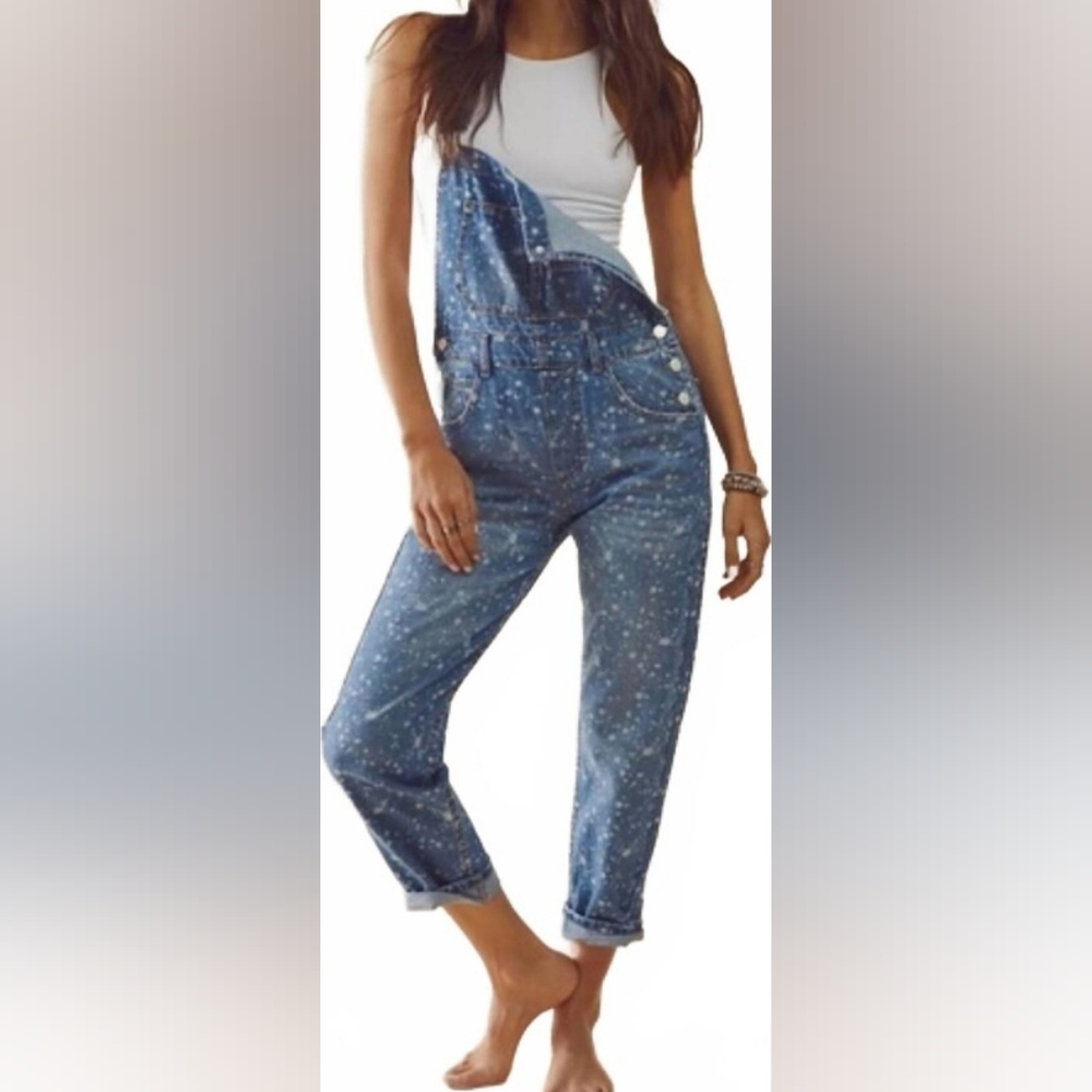 Free People Ziggy In Bleach Splatter